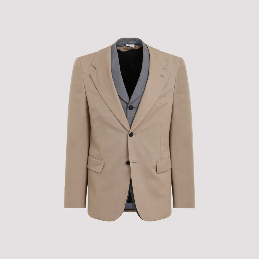 Beige Regular Fit Blazer 2