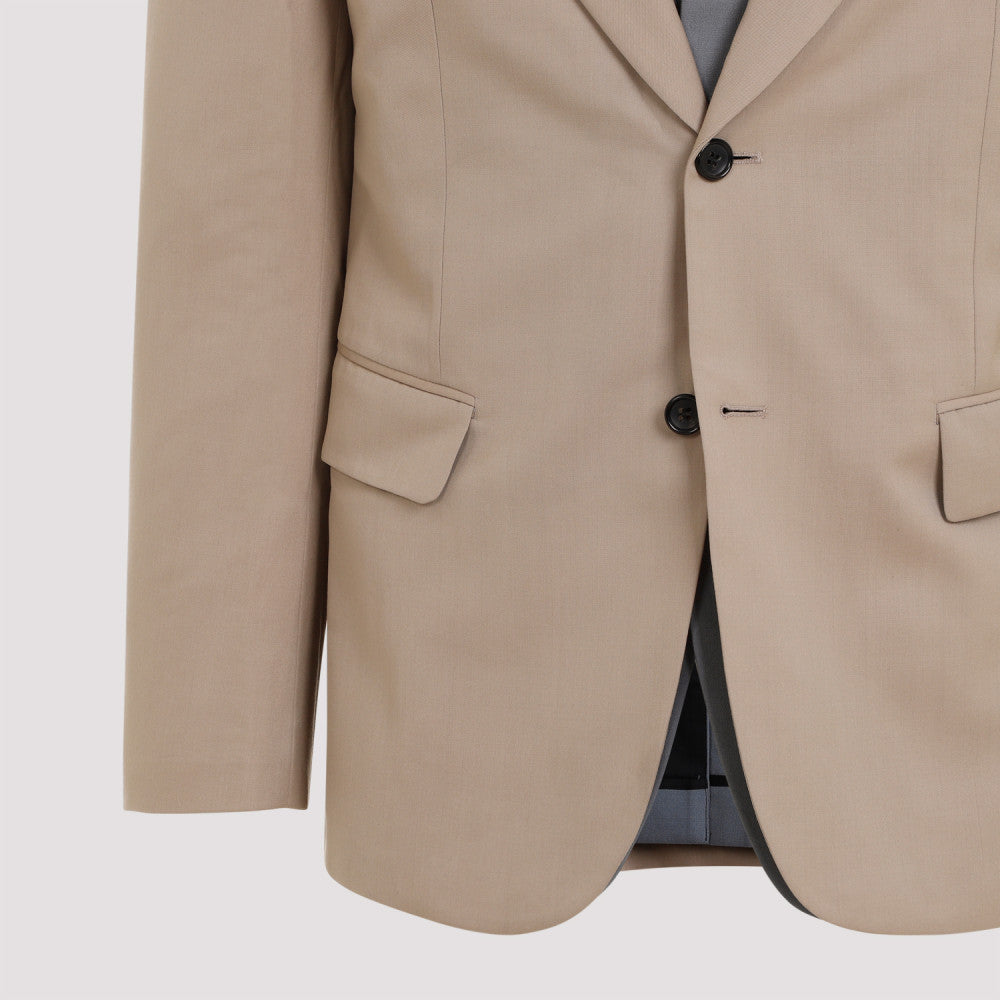 Beige Regular Fit Blazer 5