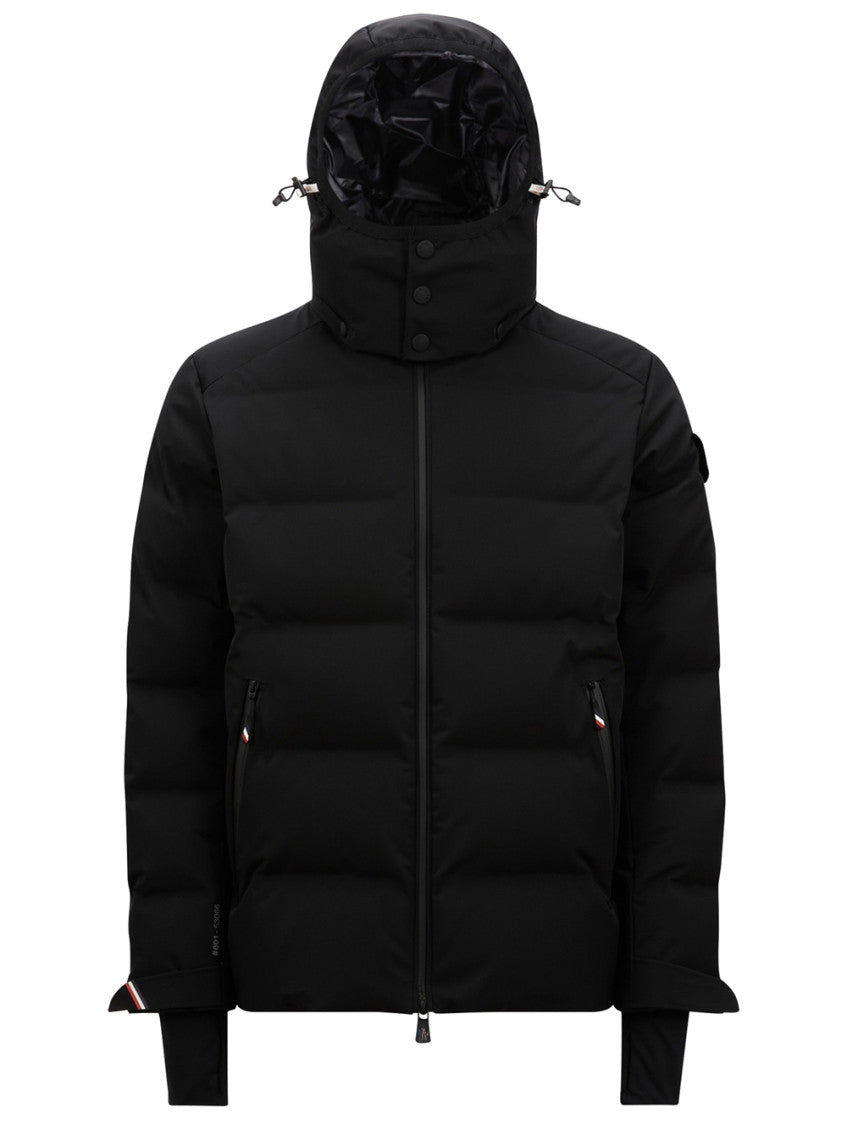 Black Embroidered Logo Jacket 1