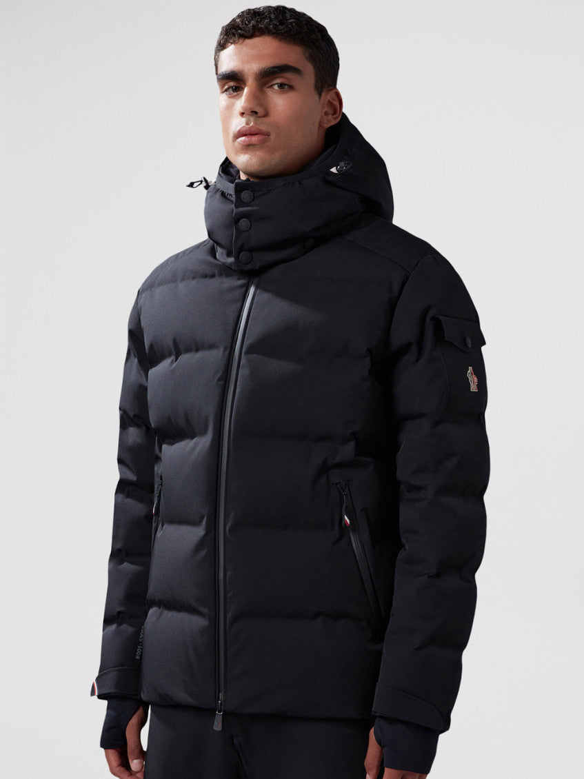Black Embroidered Logo Jacket 2