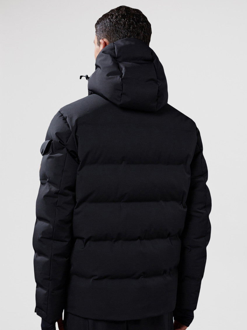 Black Embroidered Logo Jacket 4
