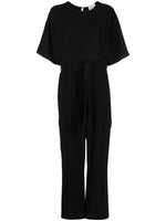 Black Wide Leg Cargo Jumpsuit 1