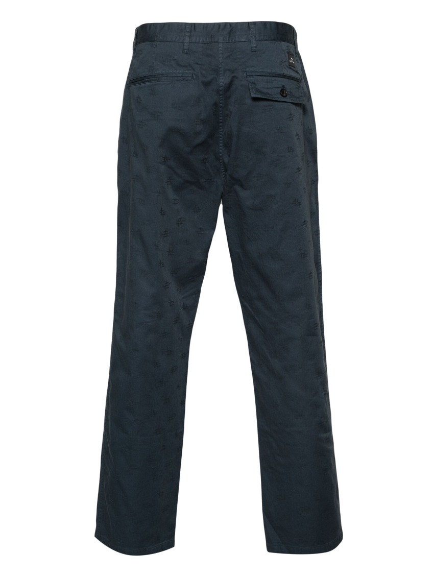 Dark Blue Straight Trousers 2
