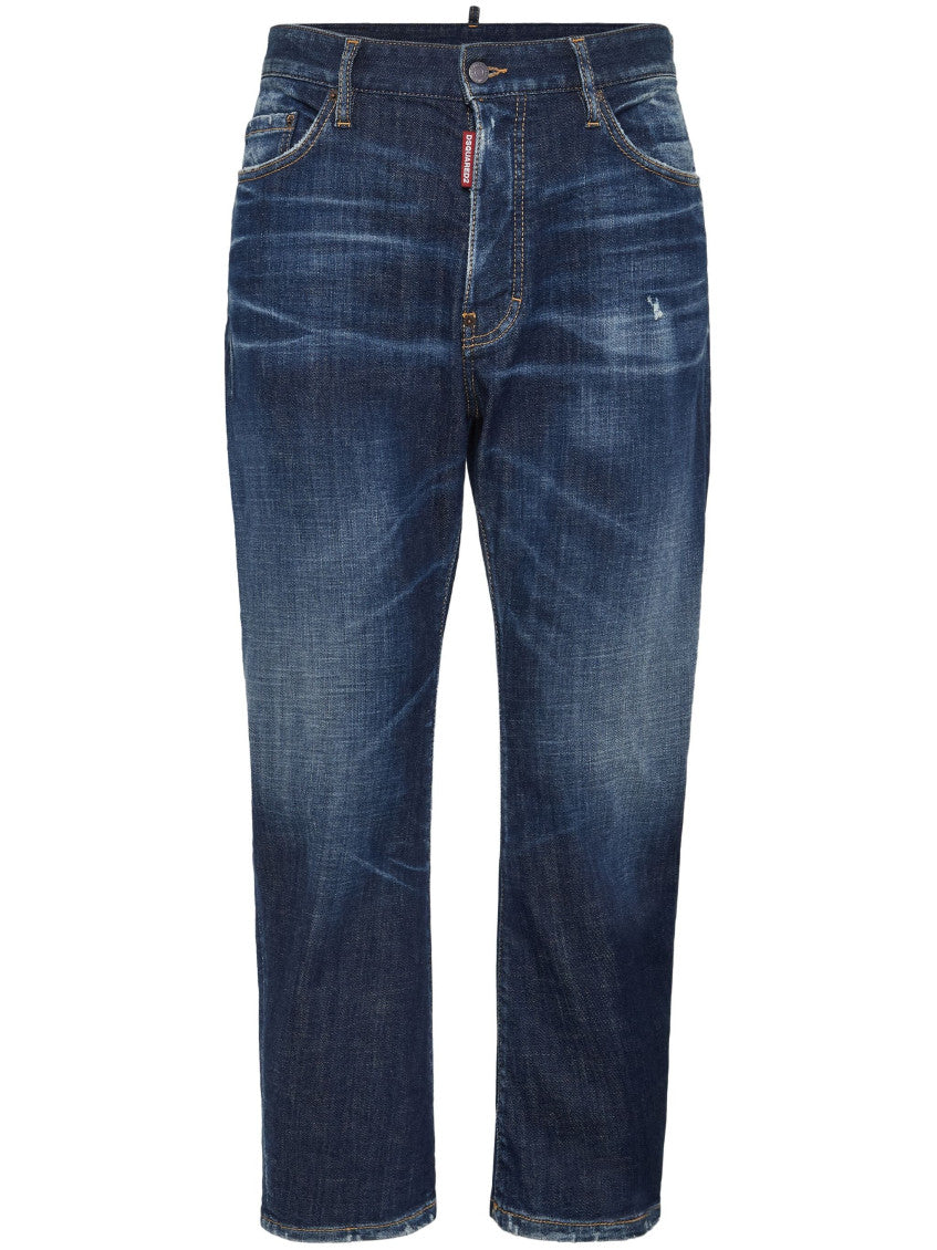 Dark Blue Straight-leg Jeans 1