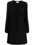 Black Abito V-neck Keyhole Dress 1