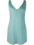 Light Blue Stud-detail Wool Mini Dress 1