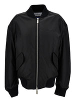 Black Embroidered Logo Jacket 1