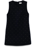 Navy Blue Stud-embellished Dress 1
