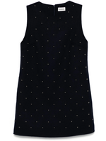 Navy Blue Stud-embellished Dress 1