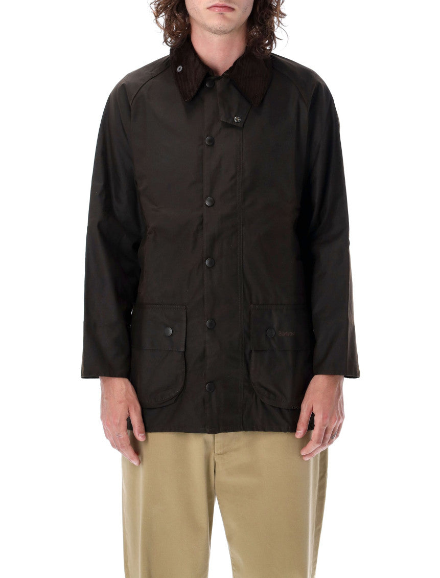 Dark Brown Embroidered Logo Jacket 1
