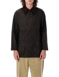 Dark Brown Embroidered Logo Jacket 1
