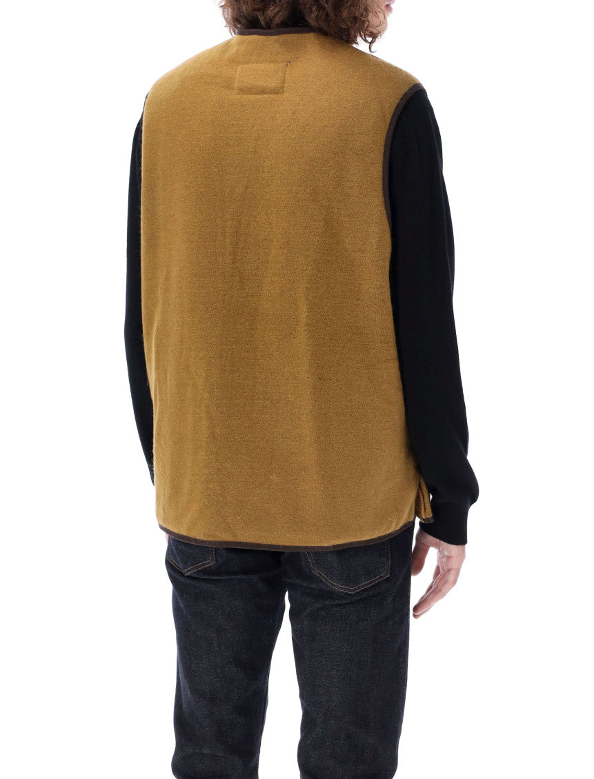 Brown V Neck Vest 2