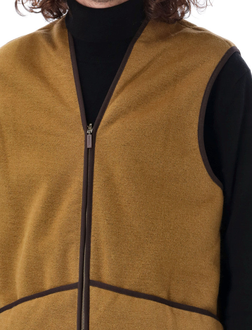 Brown V Neck Vest 3
