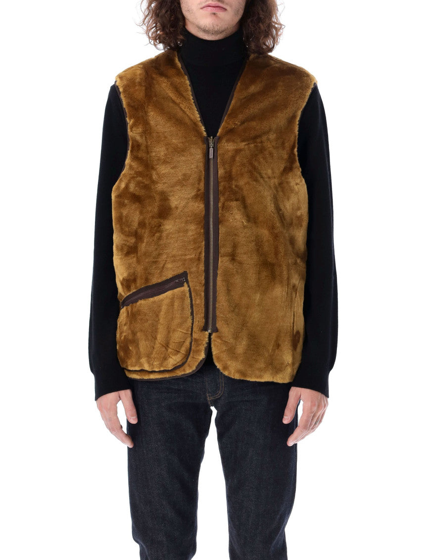 Brown V Neck Vest 4