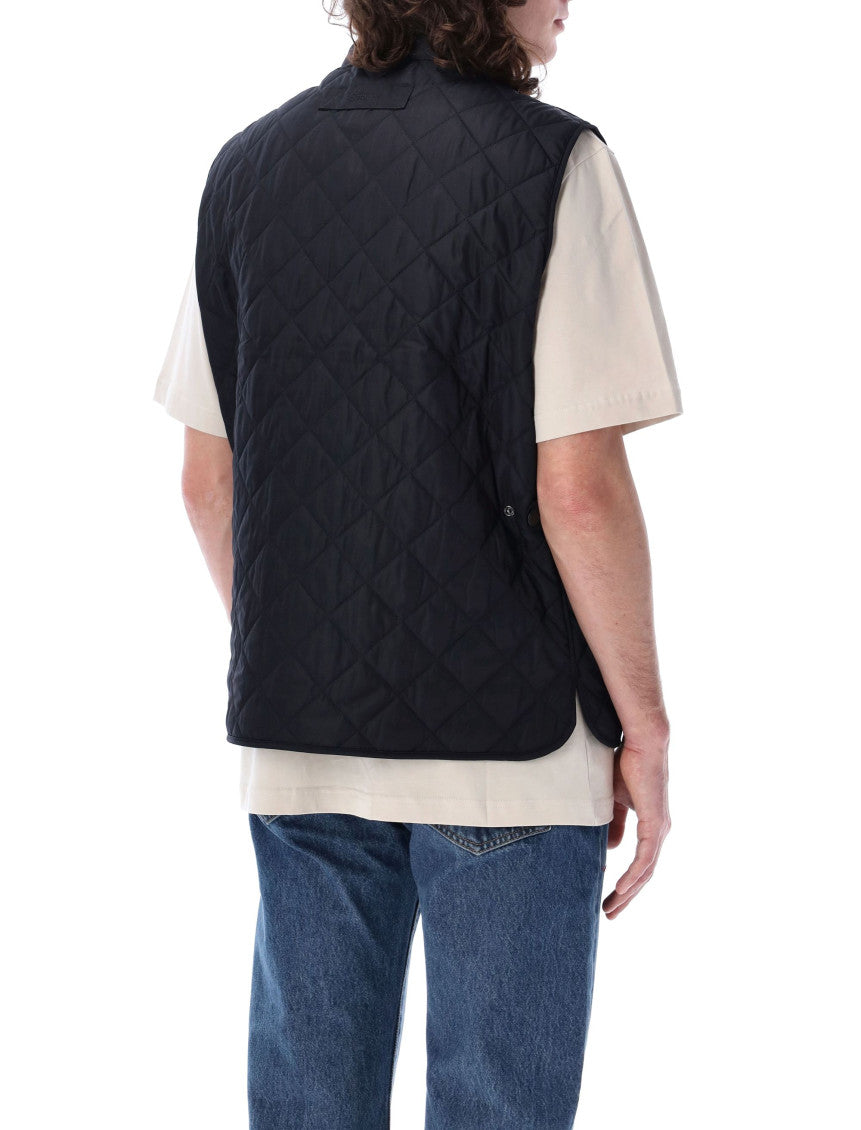 Navy Blue Embroidered Logo Vest 2
