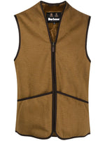 Brown Trimmed Zip Waistcoat 1
