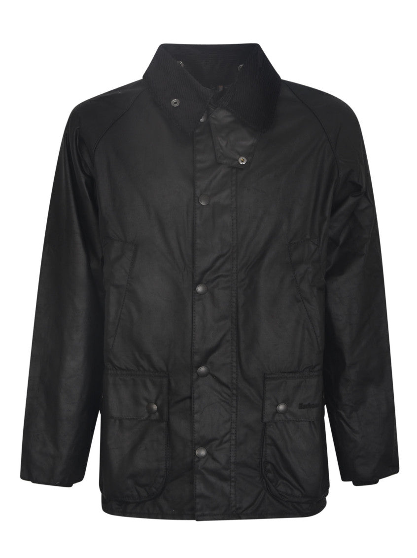 Black Embroidered Logo Jacket 1