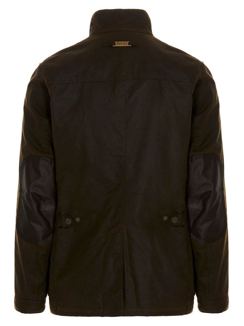 Dark Brown Embroidered Logo jacket 2