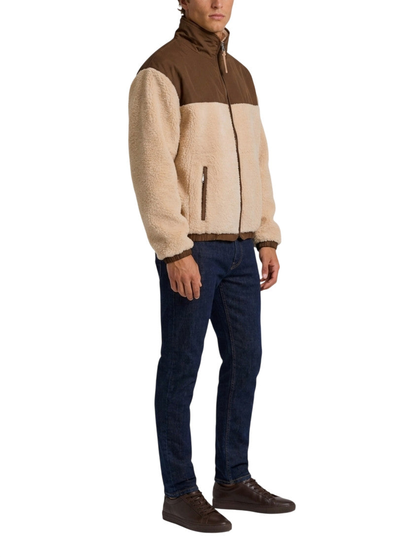 Beige Regular Fleece Jacket 2