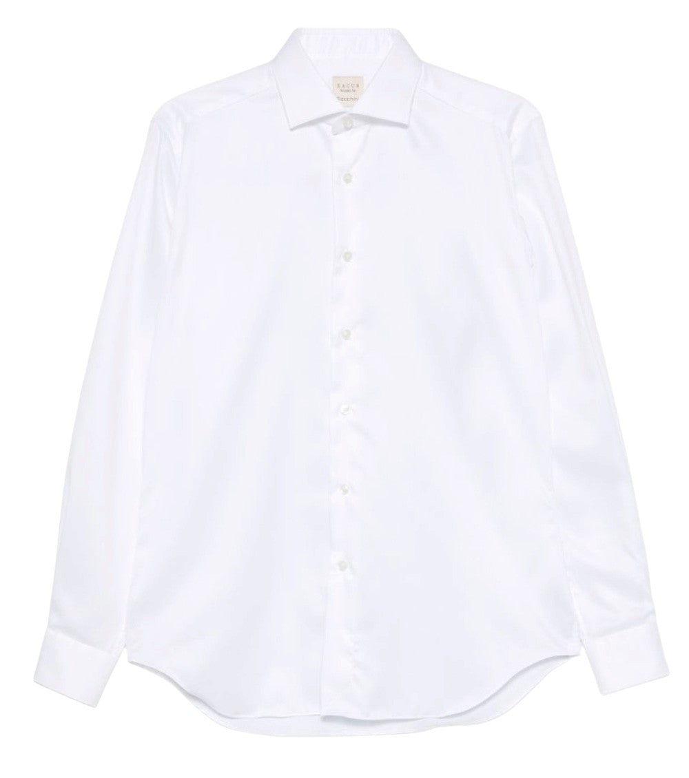 White Regular Solid Shirt 1