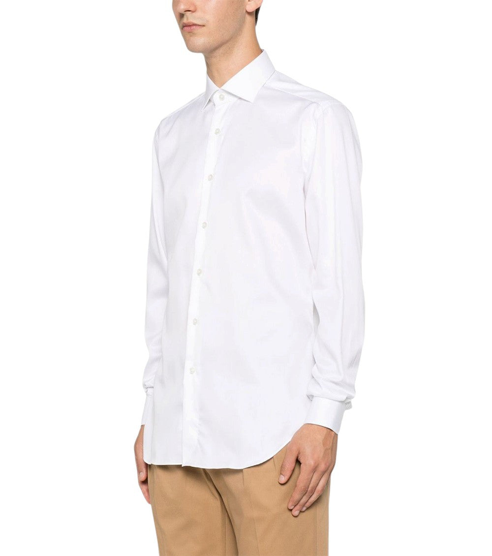 White Regular Solid Shirt 2