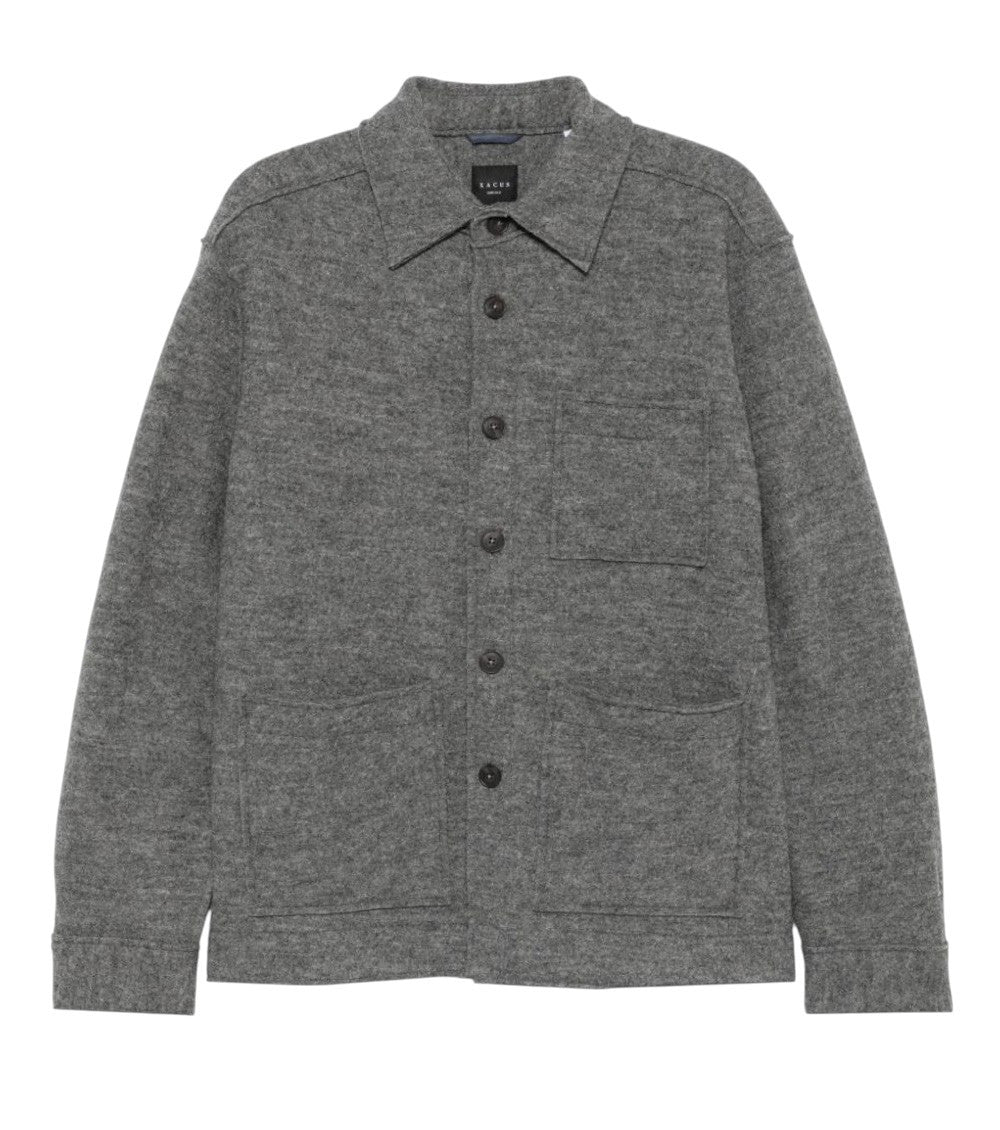 Grey Regular Shirt Jacket 1