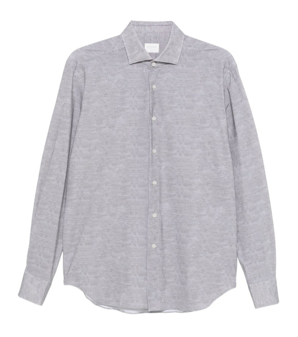 Grey Regular Textured Shirt 1