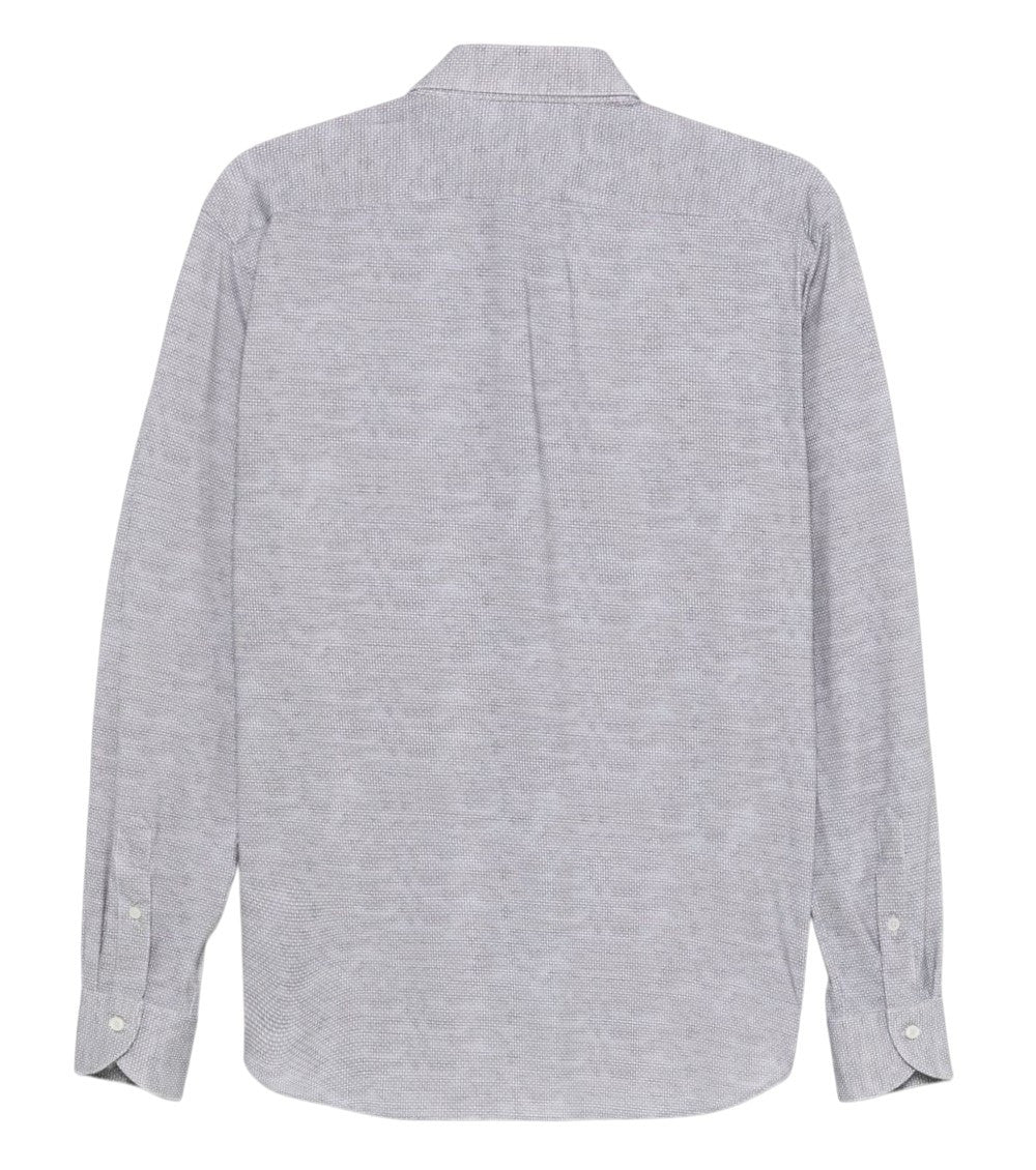 Grey Regular Textured Shirt 2