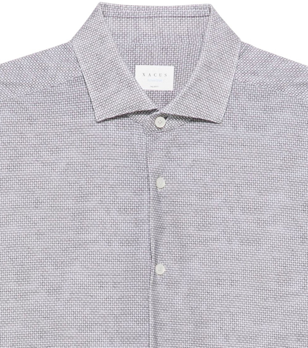 Grey Regular Textured Shirt 3
