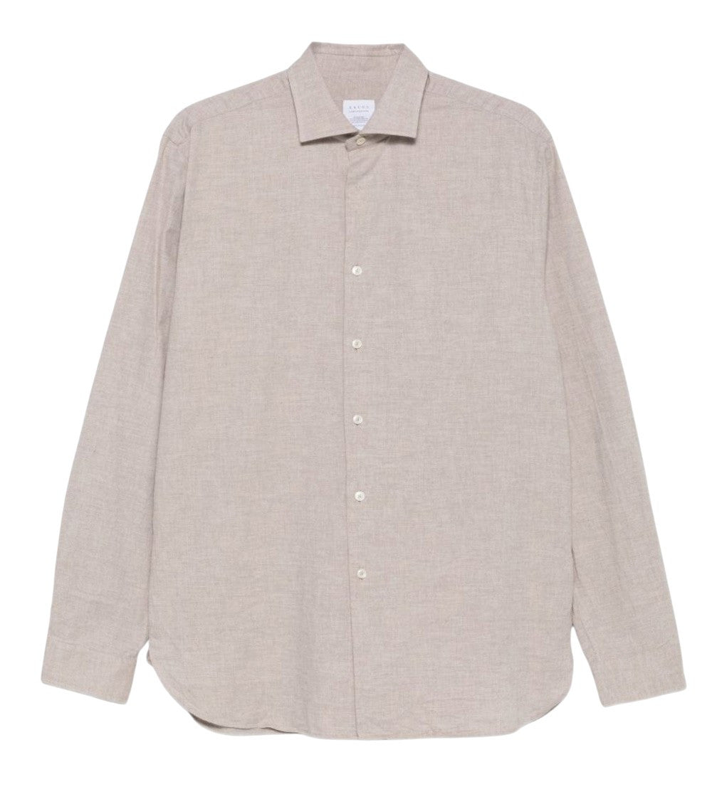 Beige Regular Solid Shirt 1