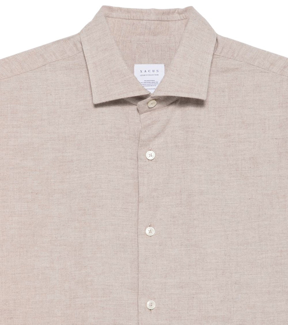 Beige Regular Solid Shirt 3