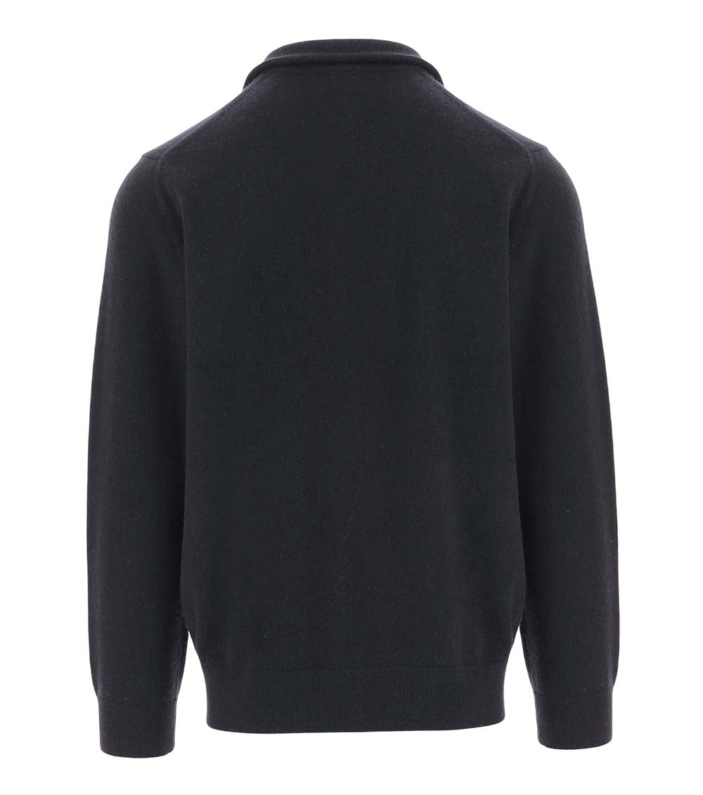 Navy Blue Half Zip Sweater 2