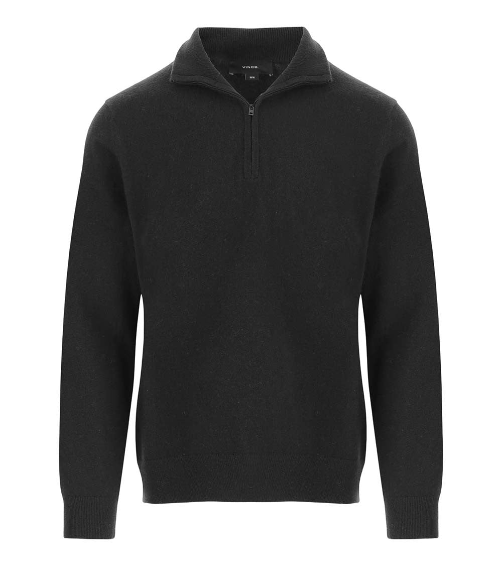 Black Half Zip Sweater 1