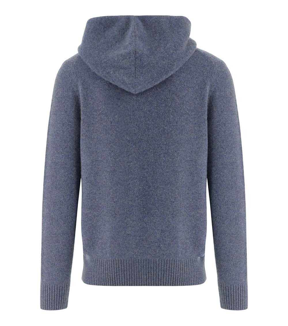 Blue Regular Hooded Sweater 2