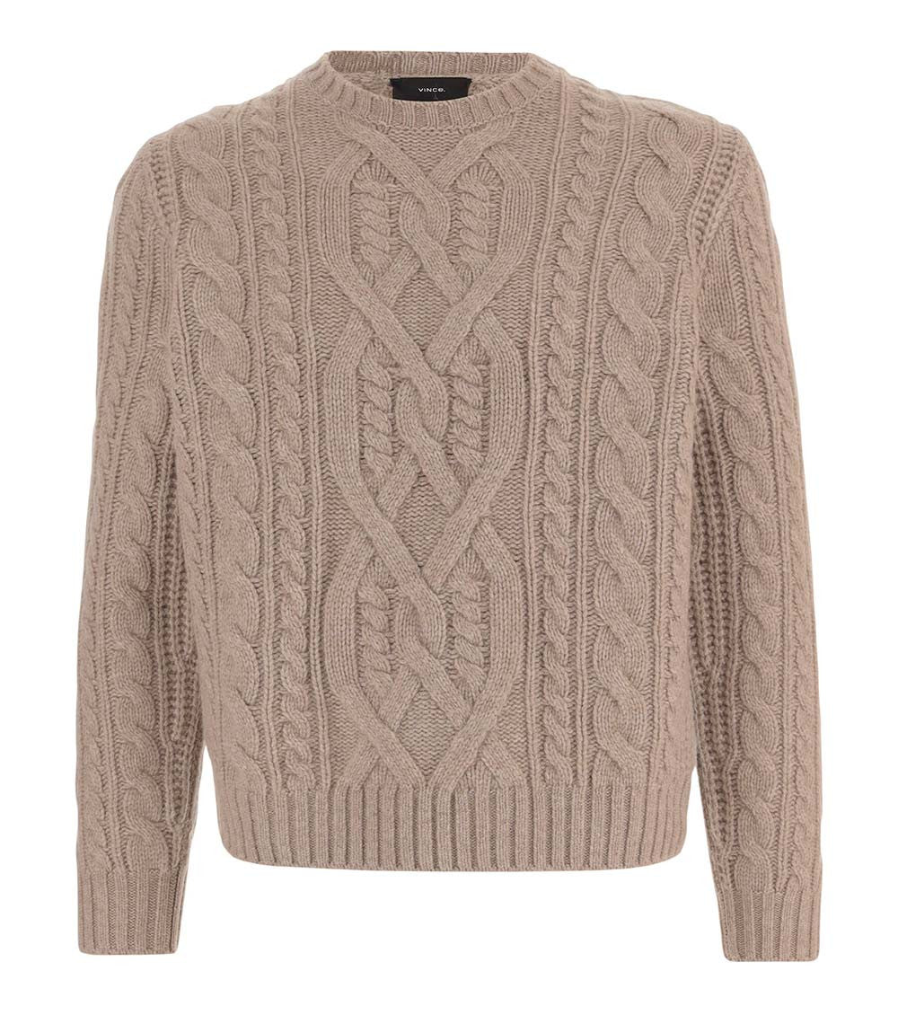 Beige Crew Neck Sweater 1