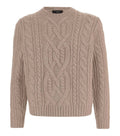 Beige Crew Neck Sweater 1