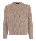 Beige Crew Neck Sweater 1