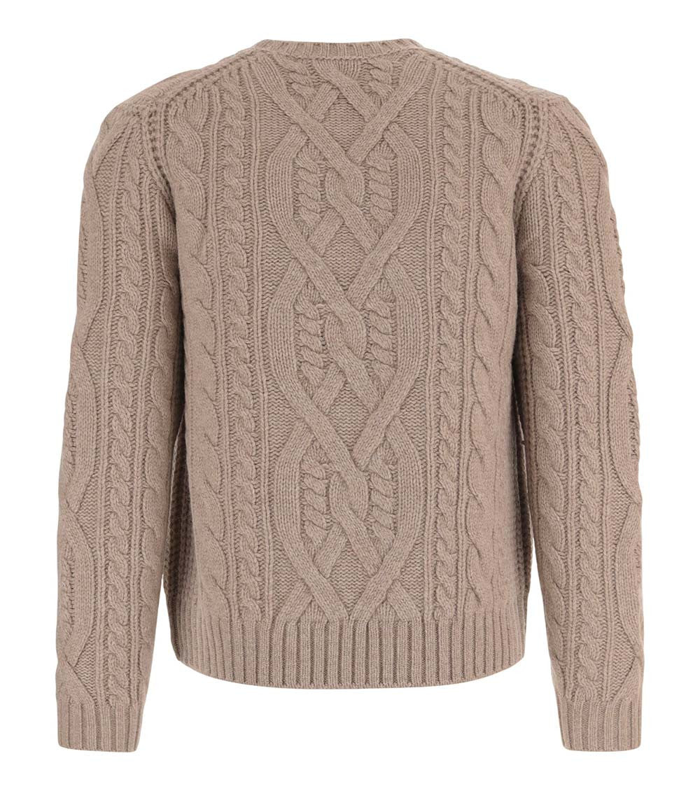 Beige Crew Neck Sweater 2