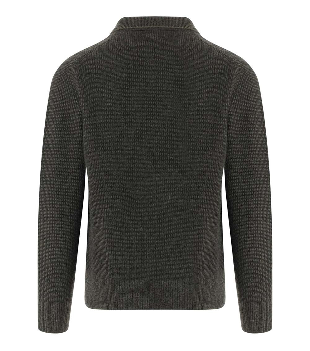 Dark Green Knitted Sweater 2
