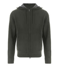 Dark Green Zip Up Hoodie 1