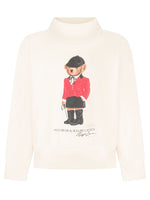 Girls White Graphic Sweatshirt 1