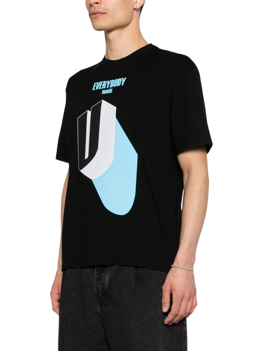 Black Graphic Print T-Shirt 2