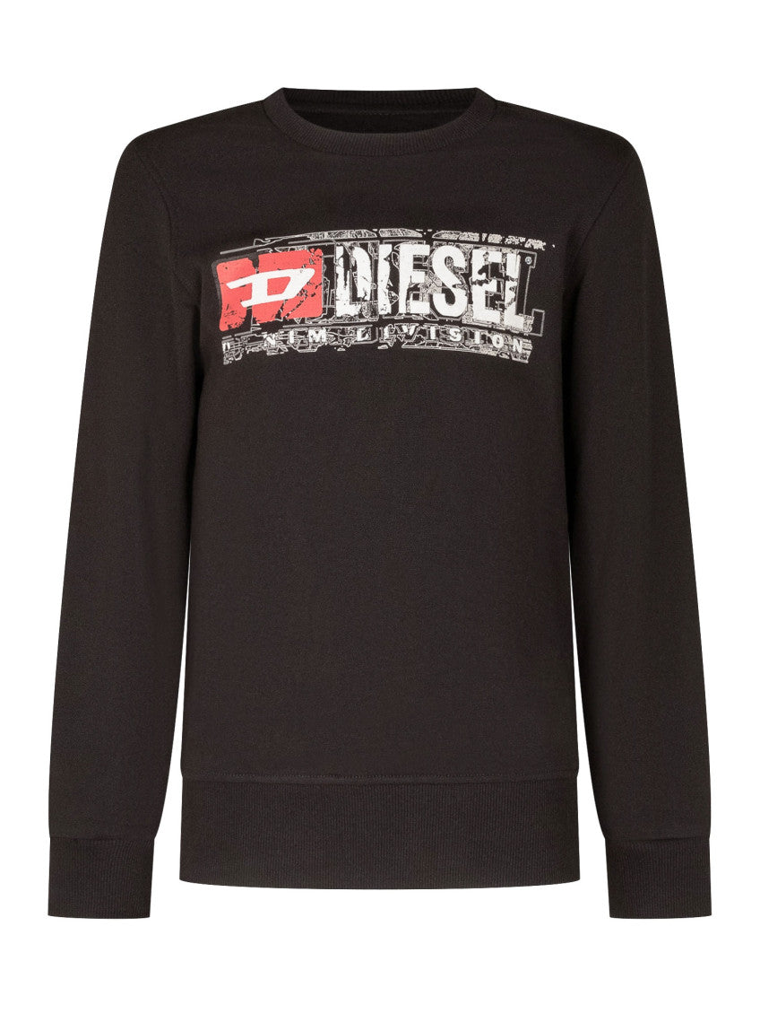 Kids Black Logo Sweatshirt 1
