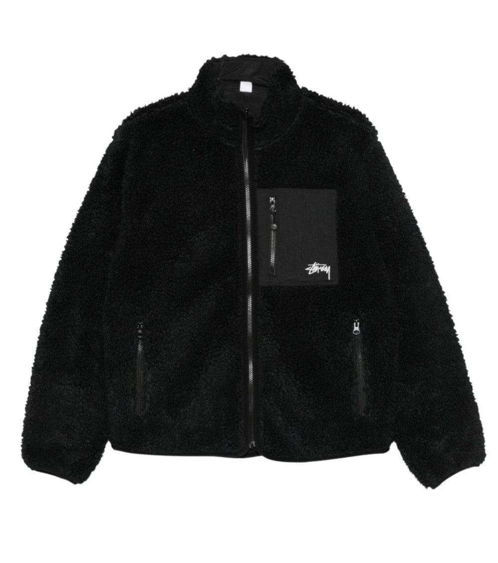 Black Mock Collar Jacket 1