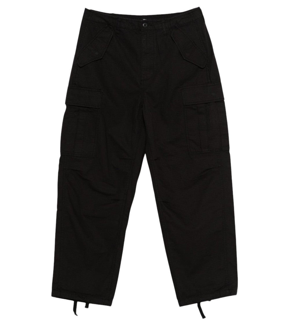 Black Relaxed Cargo Trousers 1