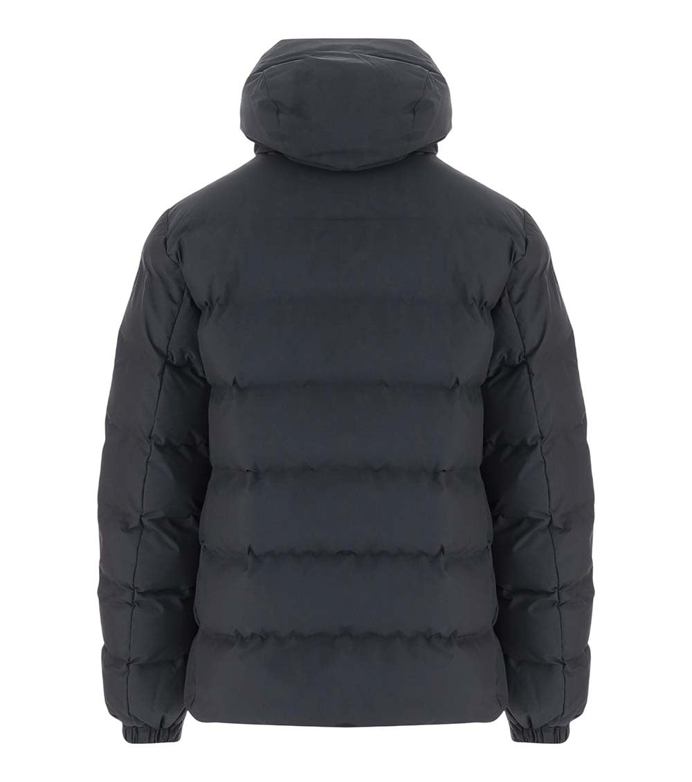 Black Quilted Hood Jacket 2