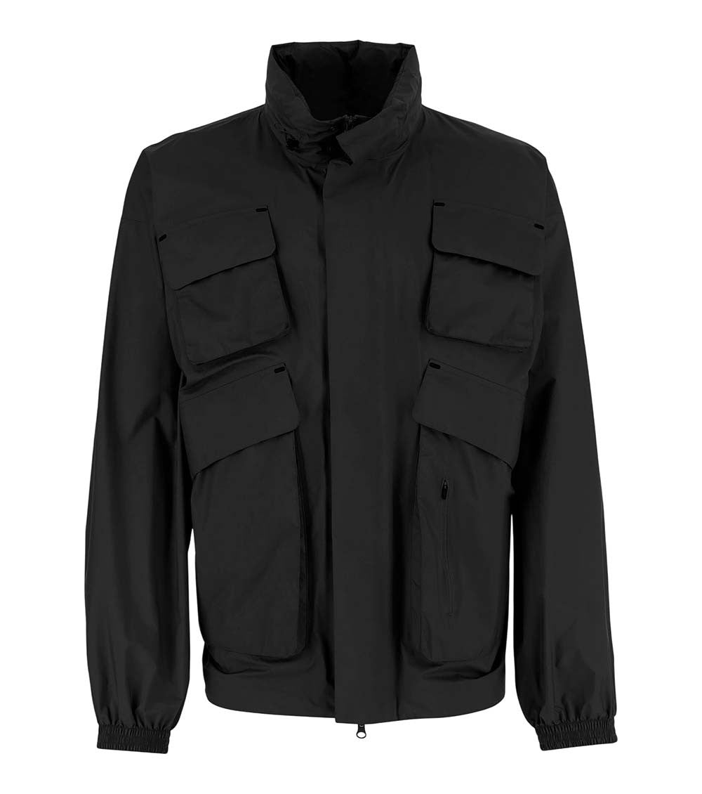 Black Mock Collar Jacket 1