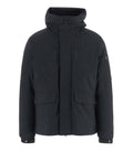 Black Solid Hood Jacket 1