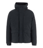 Black Solid Hood Jacket 1