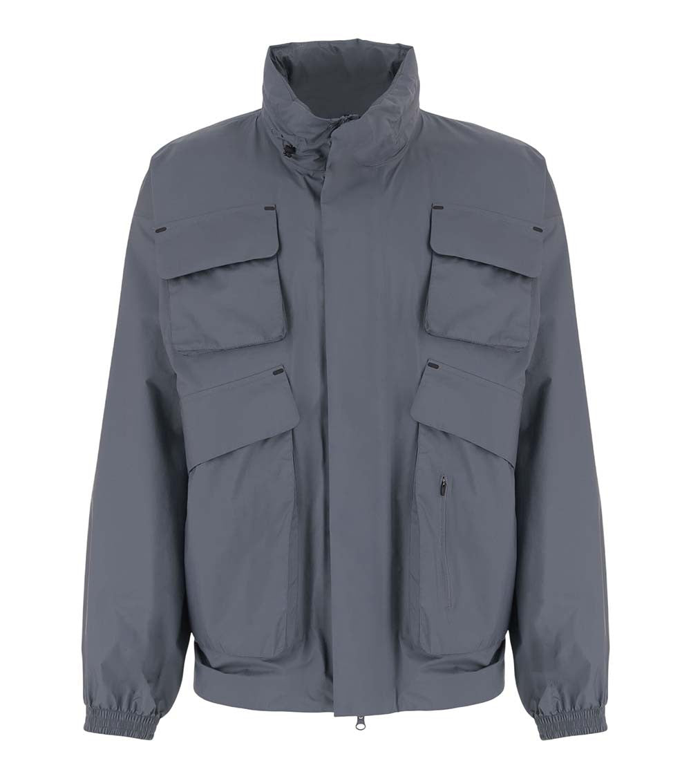 Cloud Blue Mock Collar Jacket 1